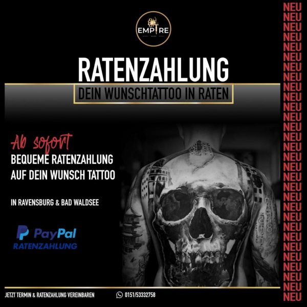 Empire Ink Bestes Tattoostudio in Bad Waldsee, Ravensburg usw.