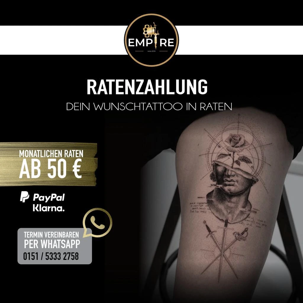 ratenzahlung tattoo empire ink